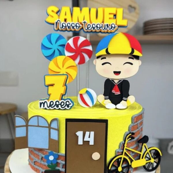 ideias bolo decorado chaves