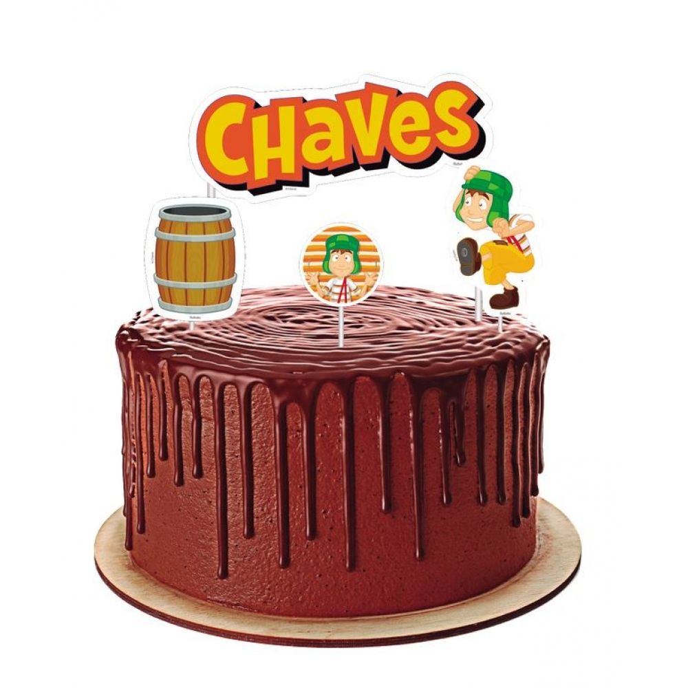 bolo decorado chaves cenoura