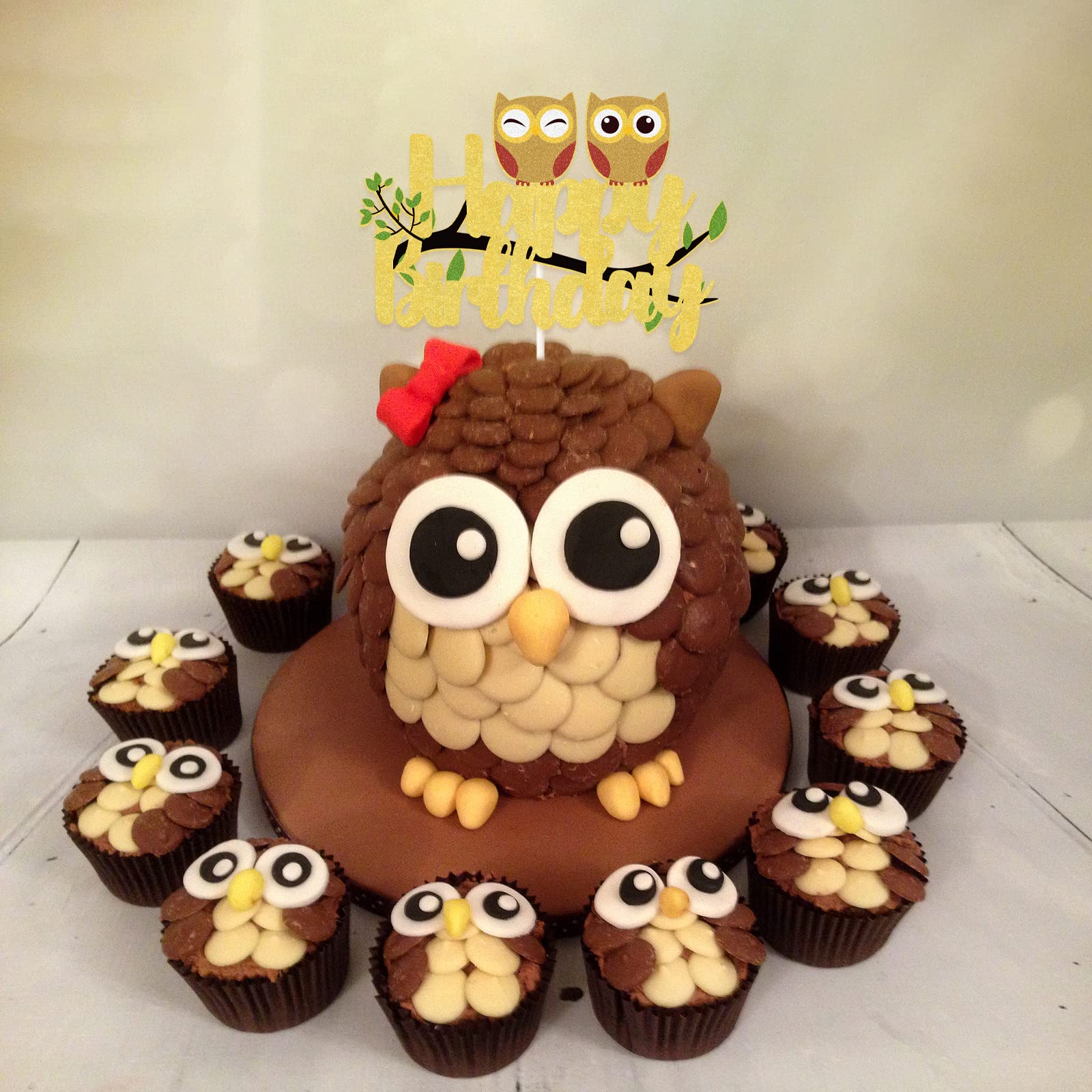 ideias de bolo decorado coruja para festa infantil