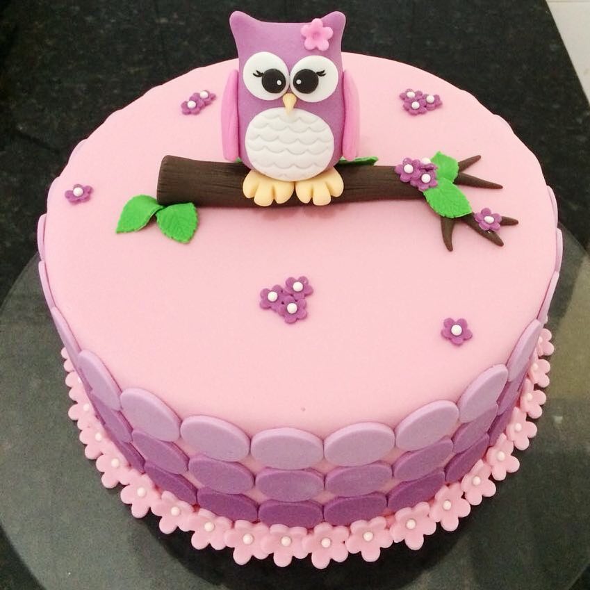 como fazer bolo de coruja com pasta americana