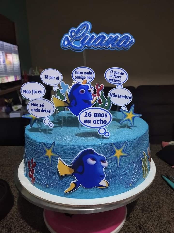 Bolo Decorado Dory