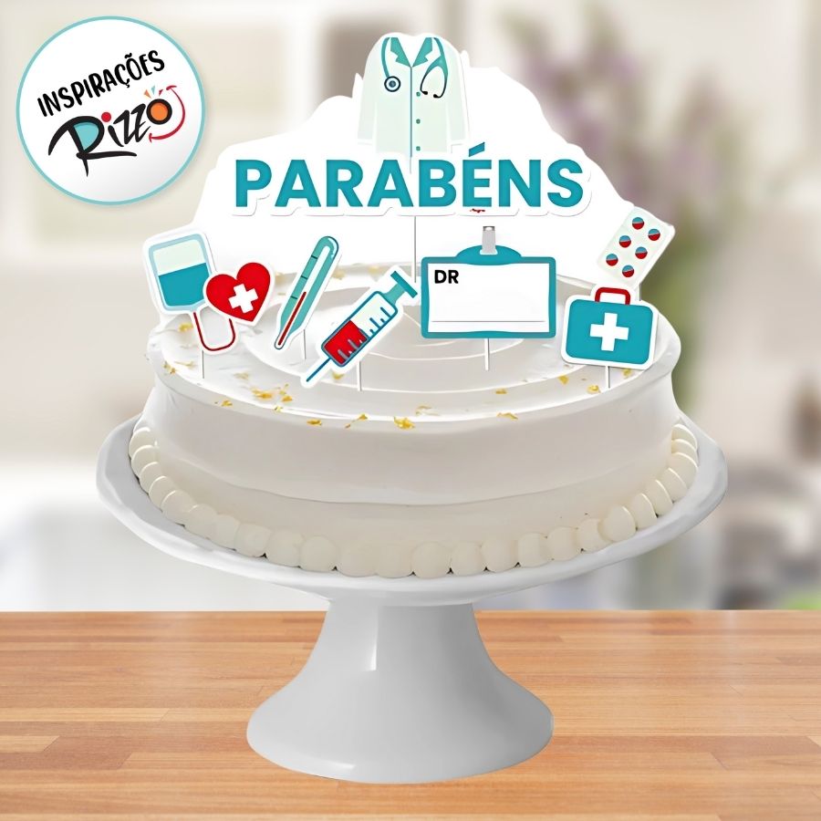 quanto custa um bolo decorado enfermagem