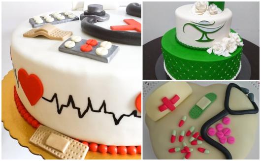 inspiração bolo decorado enfermagem formatura