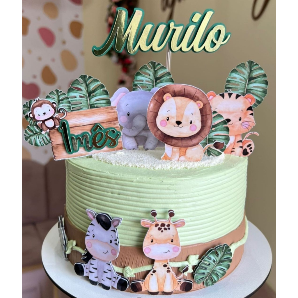 Bolo Decorado Floresta