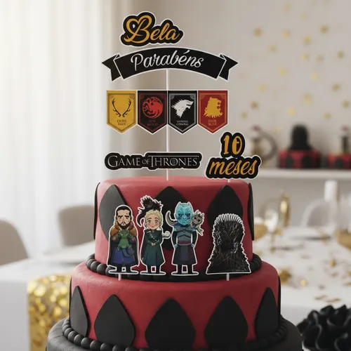 Inspirações de Bolos Game of Thrones por Casa: Stark