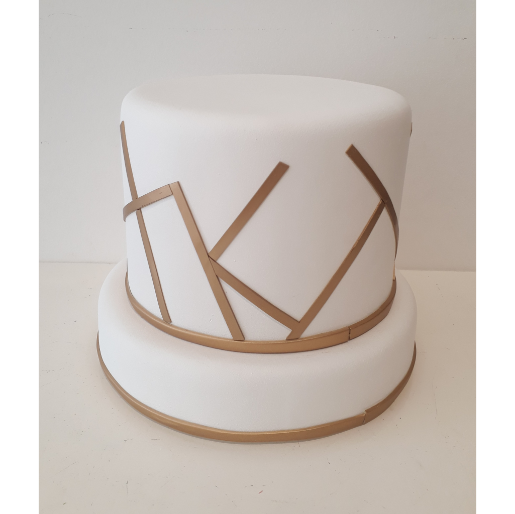 Inspirações de Bolos Geométricos para Casamentos Modernos