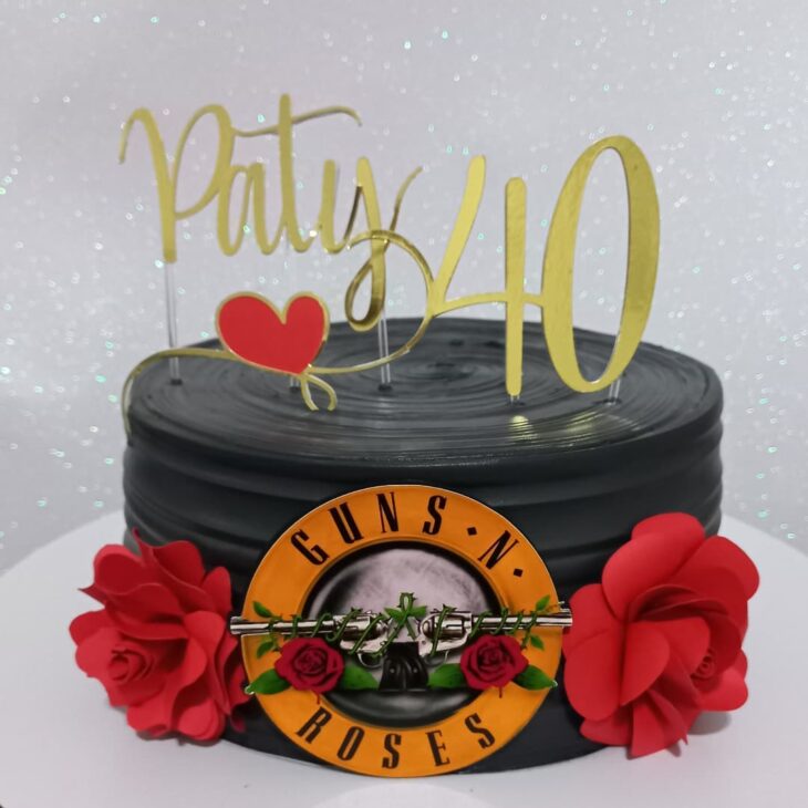 Inspirações de Bolos Guns N' Roses: Do Minimalista ao 3D