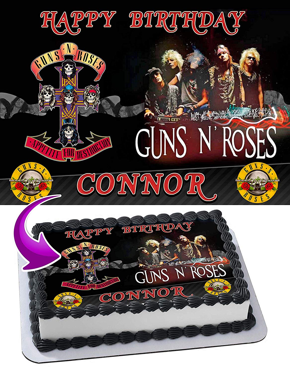 Como Escolher o Topo de Bolo Guns N' Roses Perfeito para Sua Festa