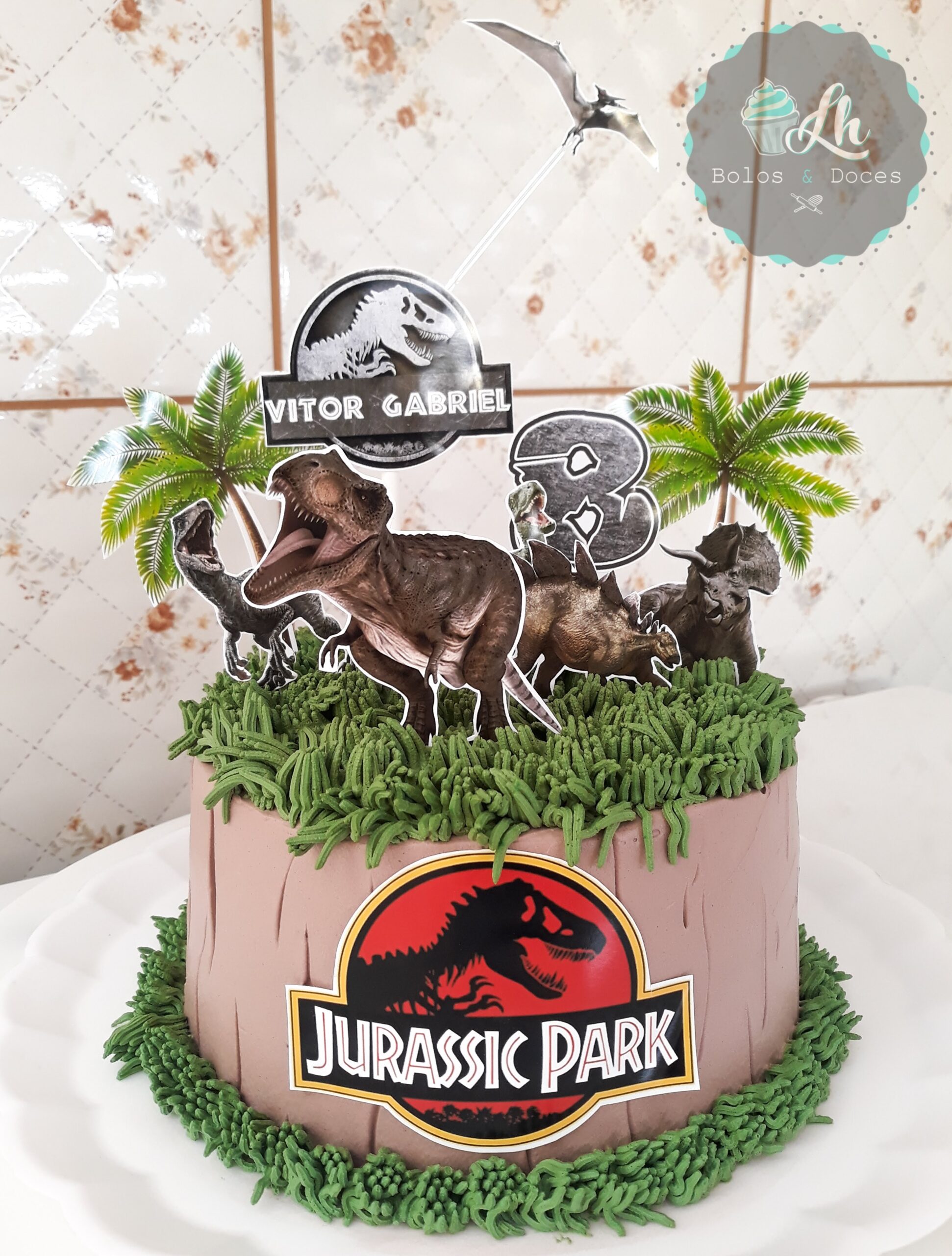 Como Fazer Toppers Personalizados para Bolo Jurassic Park