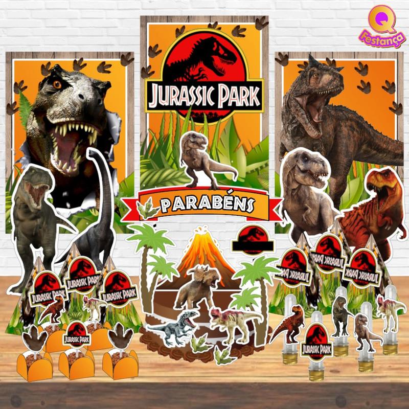 Como Fazer Toppers Personalizados para Bolo Jurassic Park