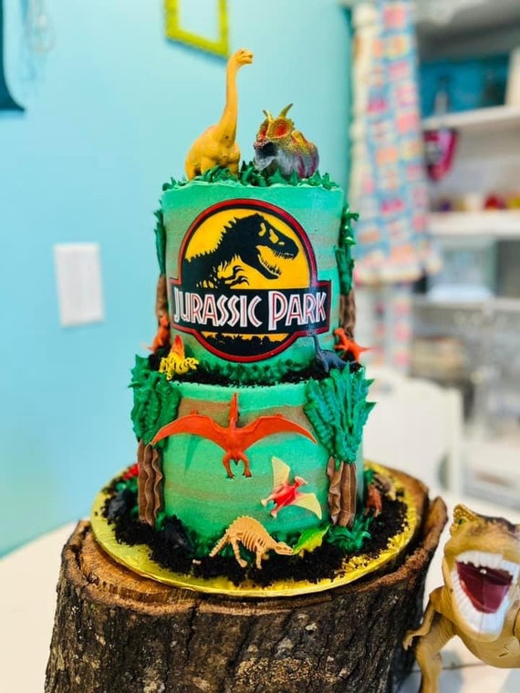 Como Fazer Toppers Personalizados para Bolo Jurassic Park