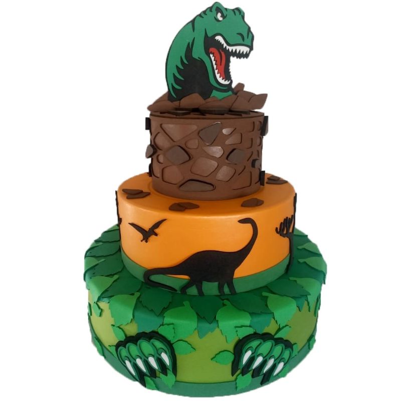 Bolo Jurassic Park de Andares: Ideias Criativas e Tutoriais