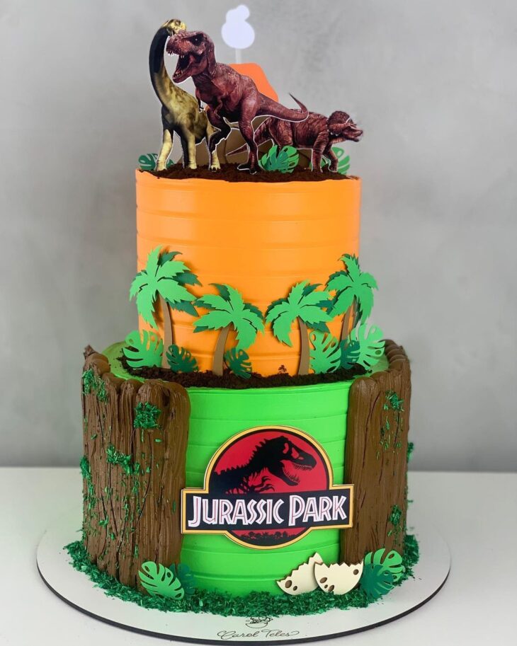 Bolo Jurassic Park de Andares: Ideias Criativas e Tutoriais