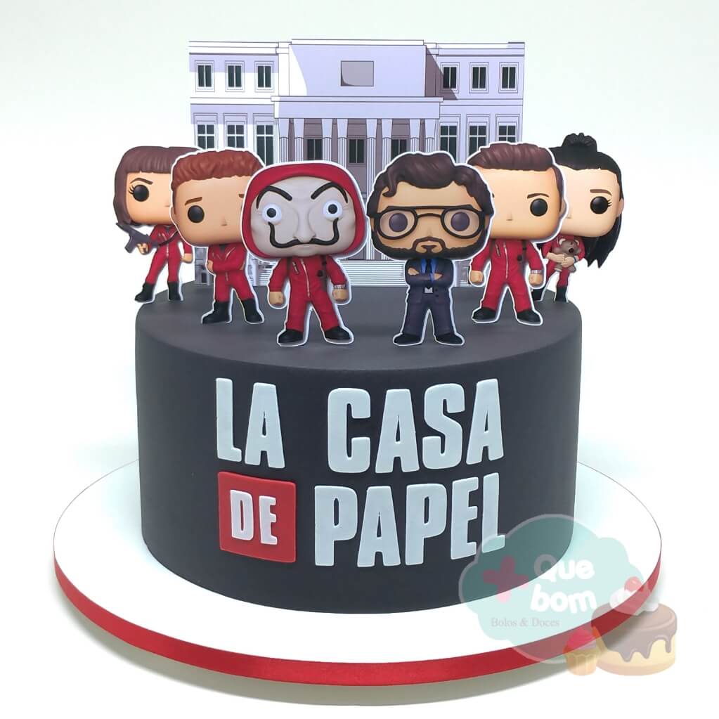 Bolo Decorado La Casa Papel