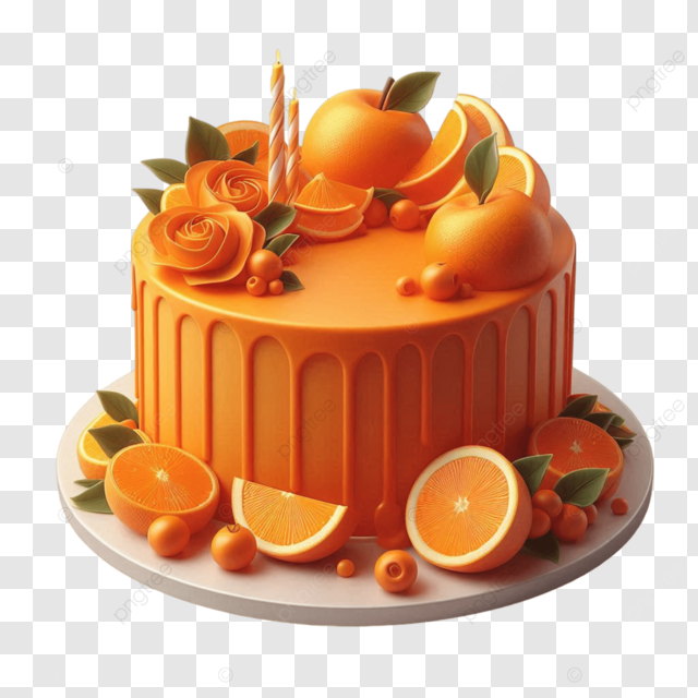 Bolo Decorado Laranja