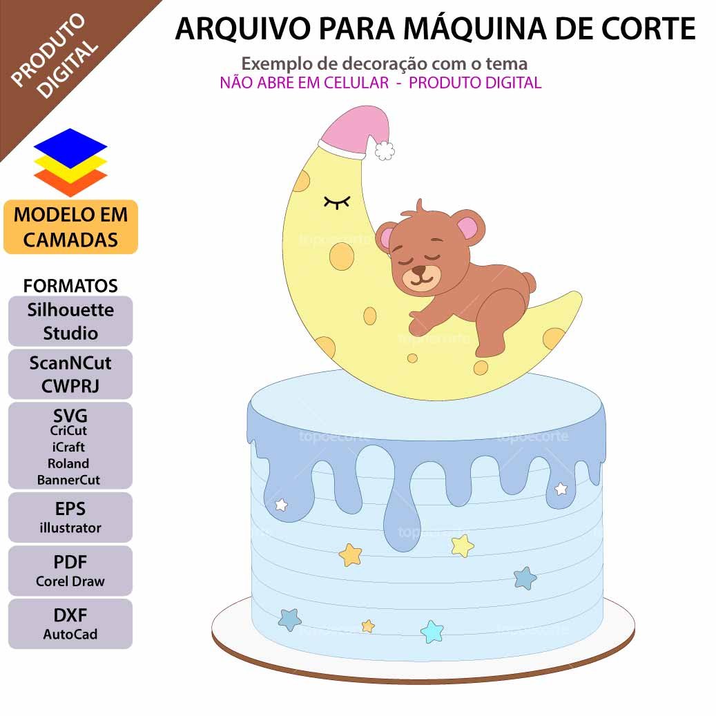 ideias bolo lua