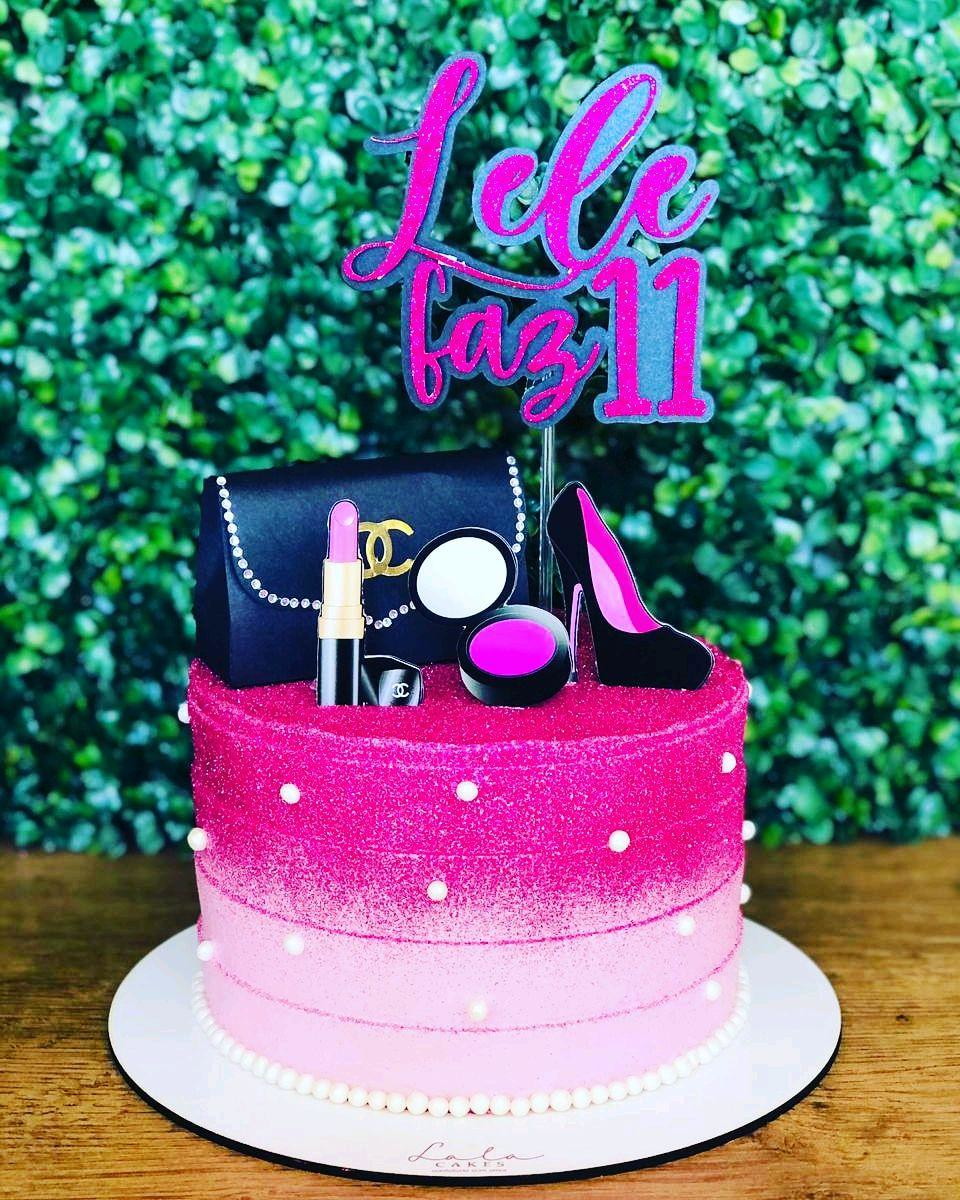 Bolo Decorado Make Up