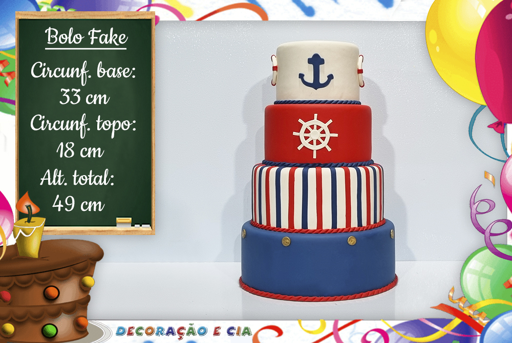 Bolo Decorado Marinheiro