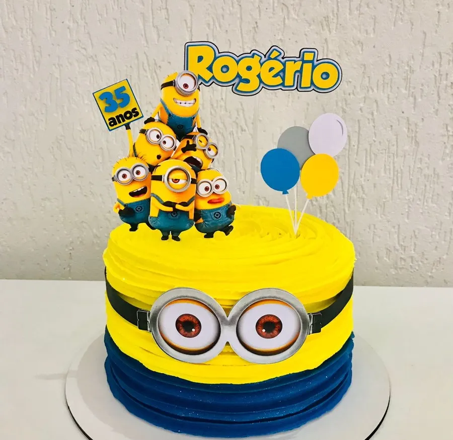 bolo minions dois andares