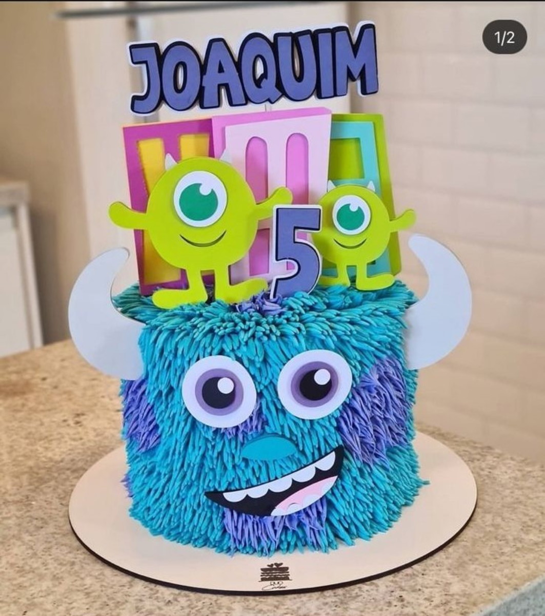 Bolo Decorado Monstros Sa