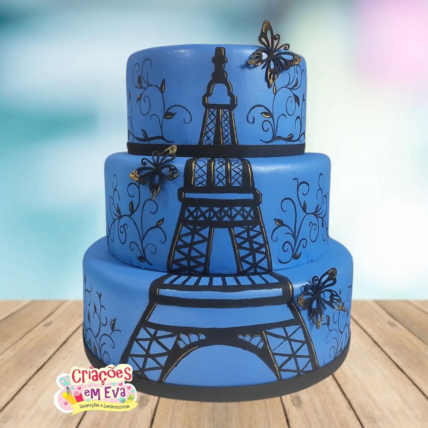 Bolo Decorado Paris
