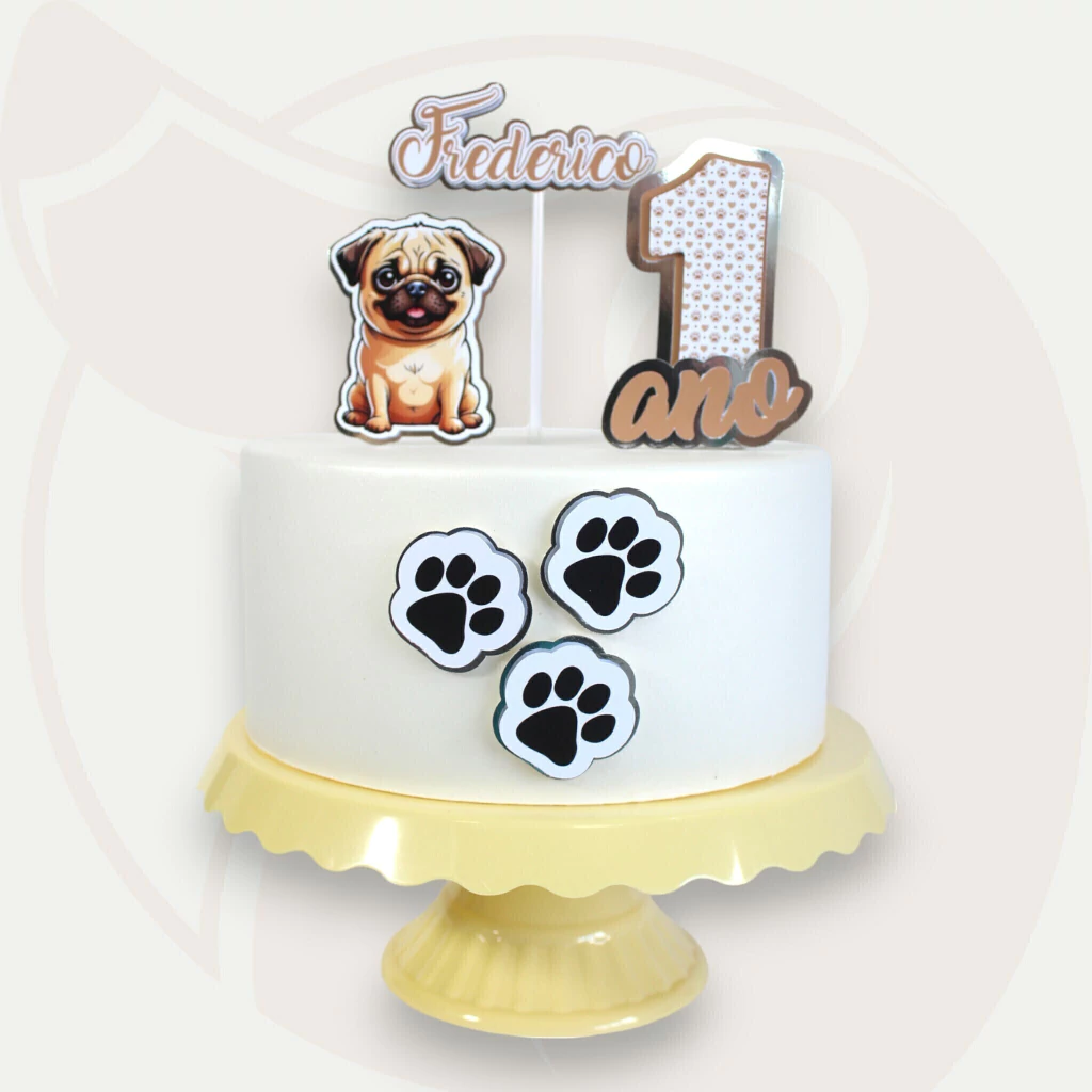 bolo decorado pet shop