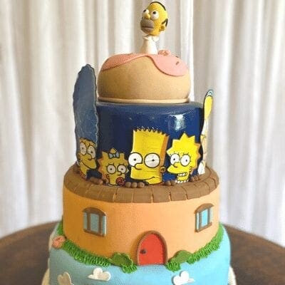 Bolo Decorado Simpsons