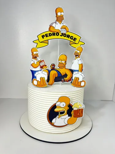 Os Melhores Lugares para Comprar Decoração de Bolo Os Simpsons Online