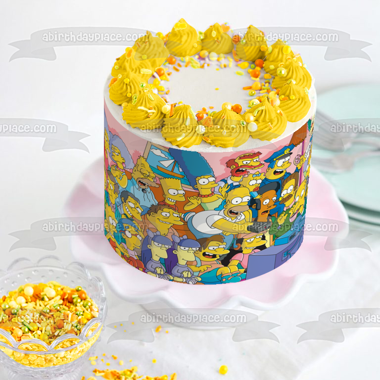 Bolo Decorado Simpsons