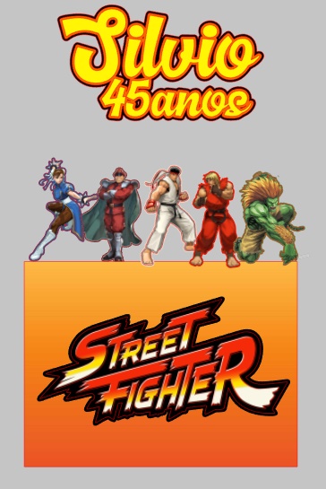Bolo Decorado Street Fighter