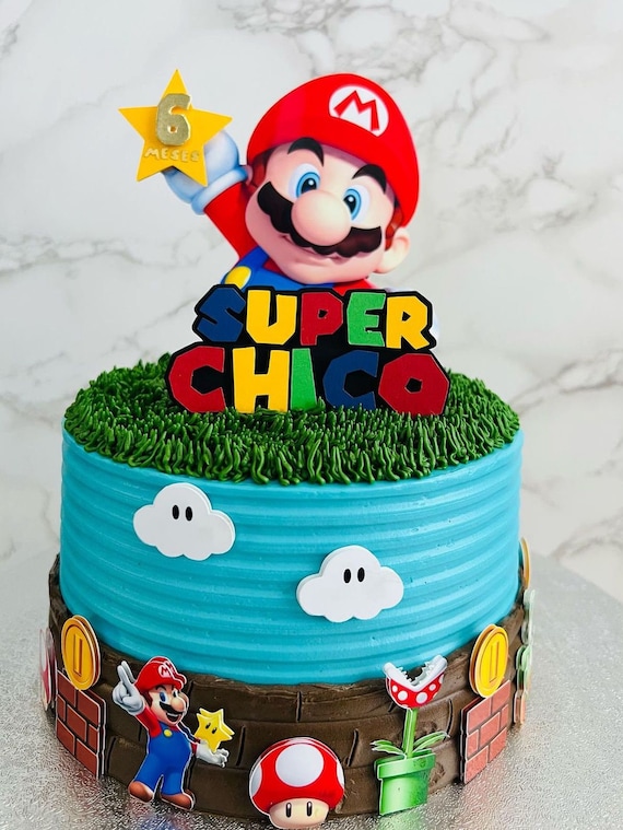 Inspiração: 10 Bolos Super Mario de Andares Incríveis para Grandes Festas