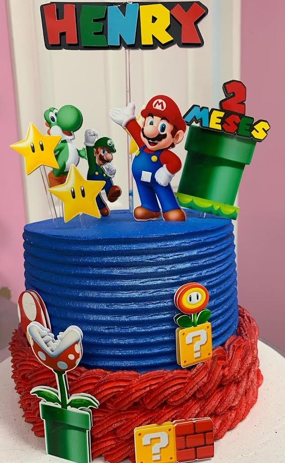 Bolo Decorado Super Mario