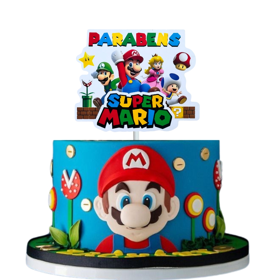 Segredos da Confeitaria: Cores Vibrantes e Selagem Perfeita em Bolos Super Mario