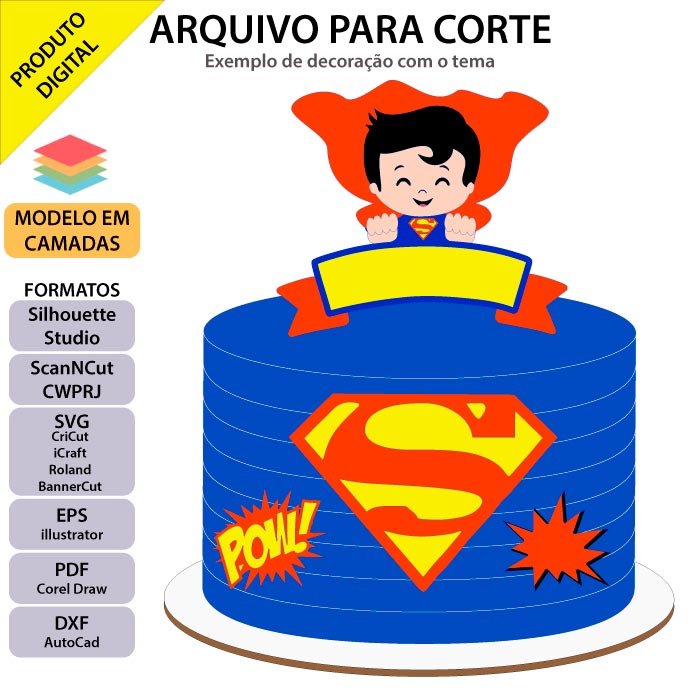 Bolo Decorado Superman