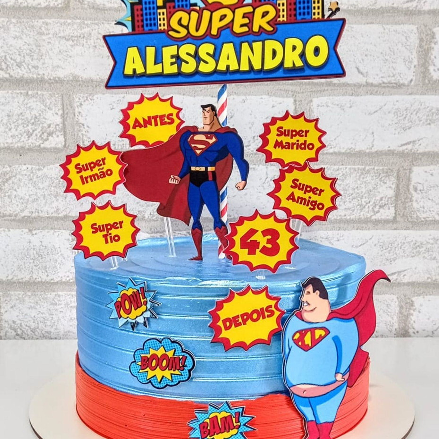 Bolo Decorado Superman