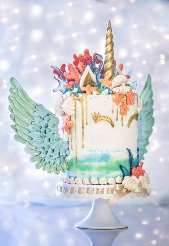 Bolo Decorado Unicórnio