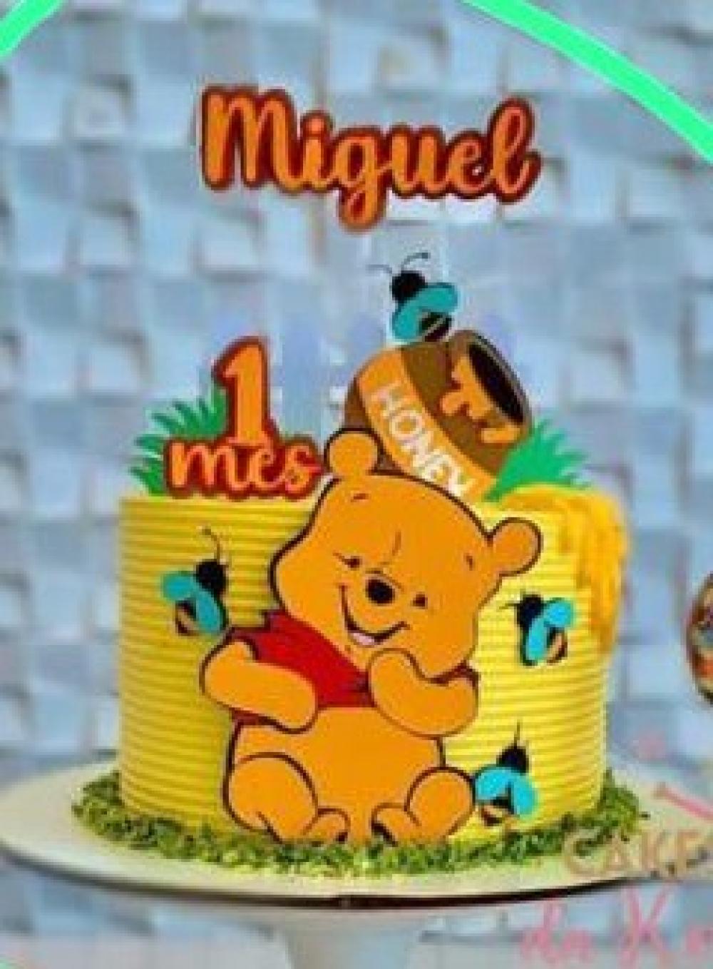 Como escolher o bolo perfeito para festa infantil do Ursinho Pooh