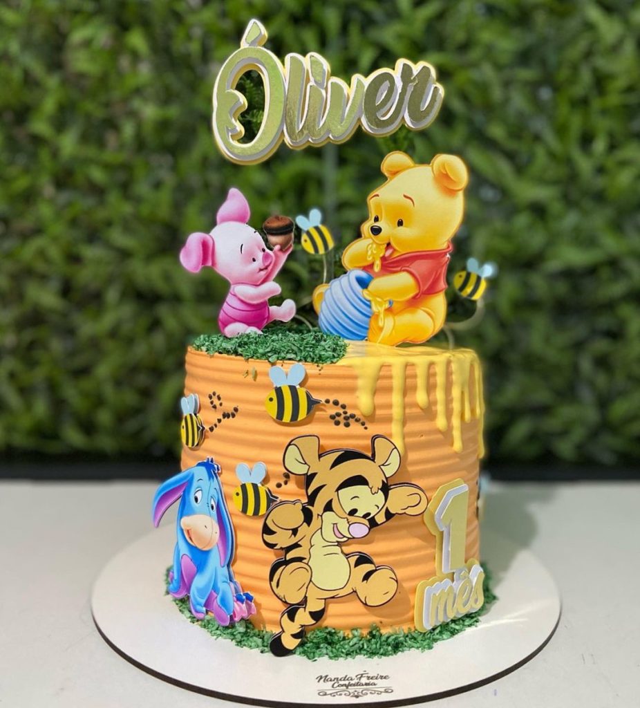 Bolo Decorado Ursinho Pooh
