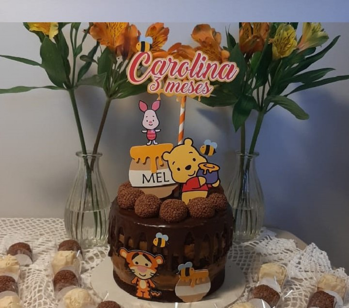 Os sabores de bolo infantil mais amados para o tema Ursinho Pooh