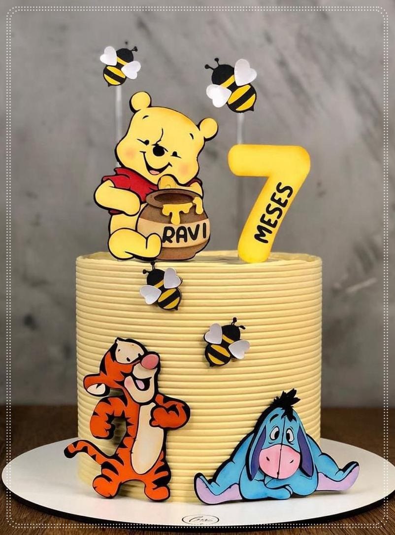 Bolo Decorado Ursinho Pooh