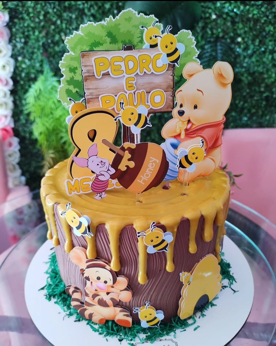 DIY: Topo de bolo Ursinho Pooh personalizado em casa