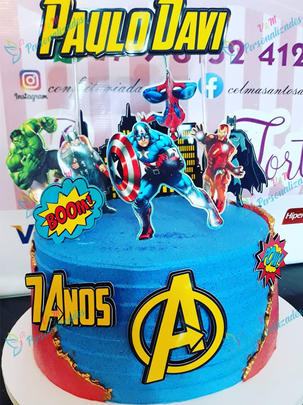 Bolo Decorado Vingadores