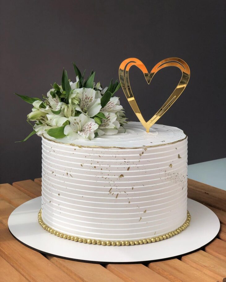 bolos de casamento civil simples e elegantes