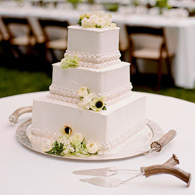 bolo retangular casamento