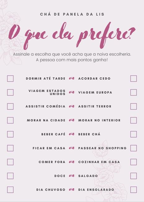 brincadeiras chá de panela