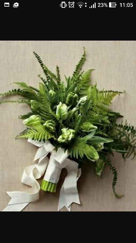 Decoração com folhagens