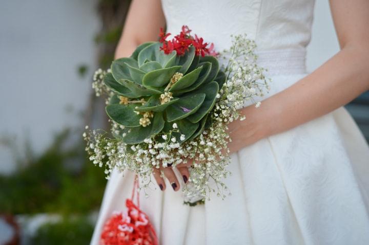 Suculentas para decoração de casamento