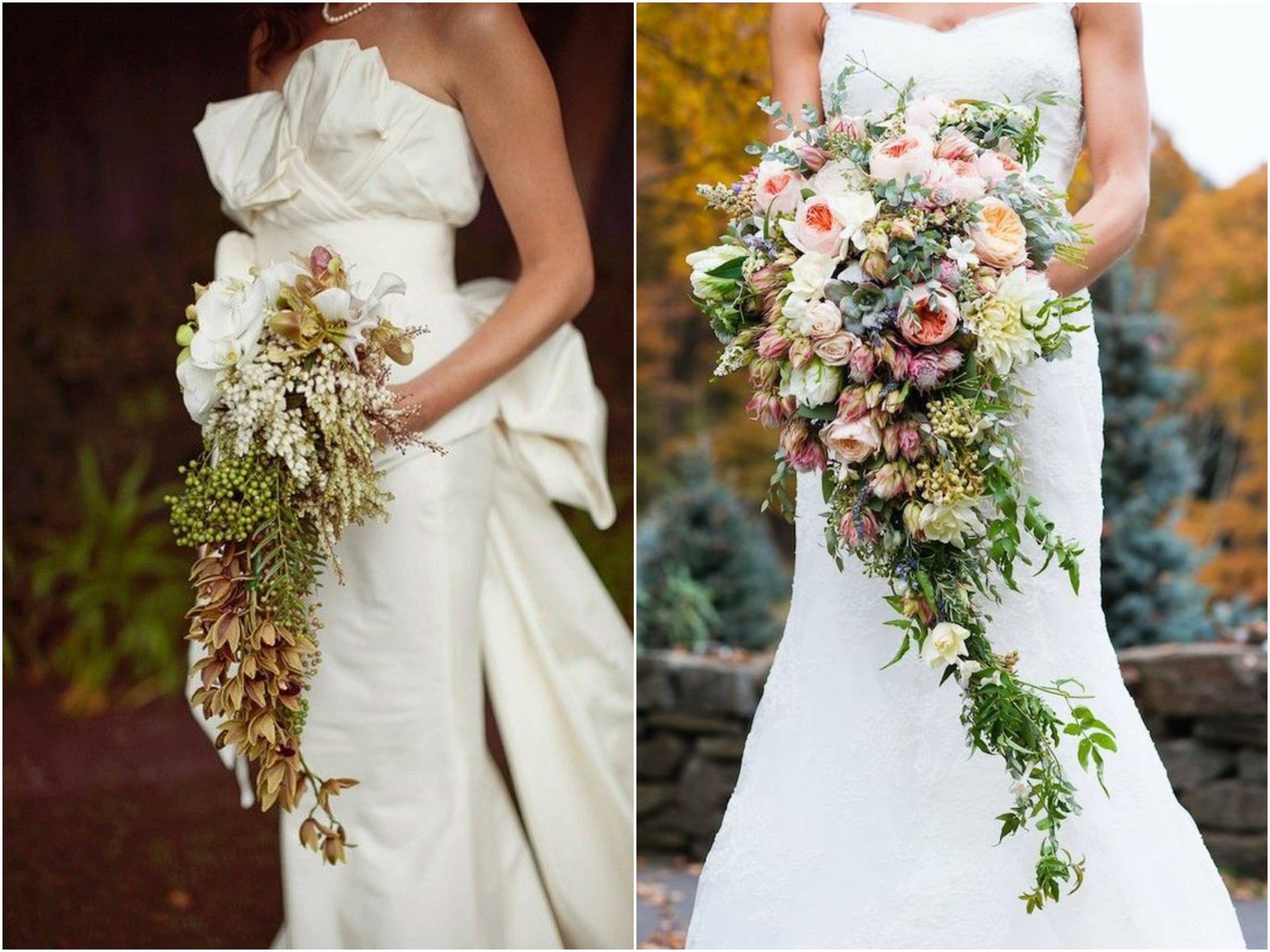 Buquê de Noiva Cascata Artificial vs. Natural: Qual Escolher?