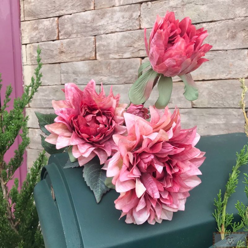 flores de cetim para buquê