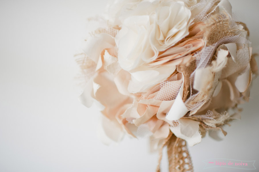 buquê de organza